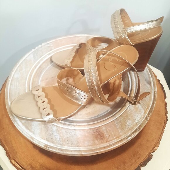 Women's Jack Rogers Platinum Wedge Sandals Size 11M msrp $122 - Picture 8 of 12